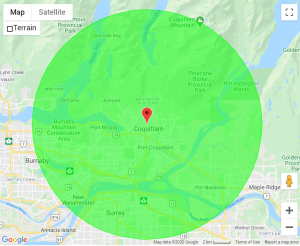 Coquitlam-Roofers-Service-Map