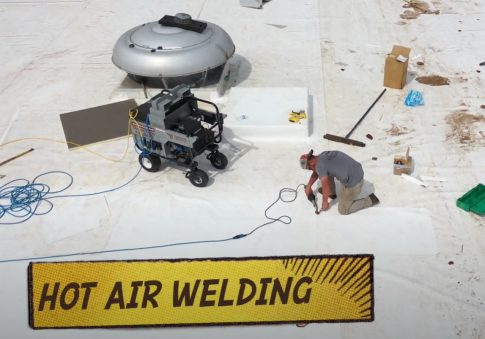 Coquitlam Roofers doing Hot Air Welding